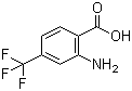 2-氨基-4-三氟甲基苯甲酸分子结构 (CAS 402-13-1)