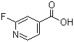 2-氟异烟酸分子结构 (CAS 402-65-3)