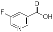 structure of CAS# 402-66-4, 5-Fluoronicotinic acid
