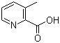 3-甲基-2-吡啶甲酸分子结构 (CAS 4021-07-2)