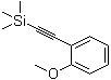 structure of CAS# 40230-91-9, [(2-Methoxyphenyl)ethynyl]trimethylsilane