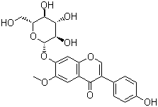 structure of CAS# 40246-10-4, 黄豆黄苷