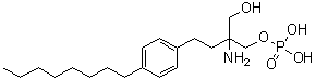 FTY 720 phosphate molecular structure (CAS 402615-91-2)