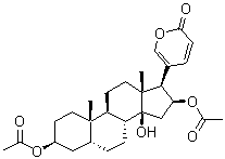CAS # 4029-69-0, 3-O-Acetylbufotalin, 3beta,16beta-Diacetoxy-14-hydroxy-5beta-bufa-20,22-dienolide, Bufotalin 3-acetate, NSC 135689