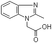 (2-Methylbenzoimidazol-1-yl)acetic acid molecular structure (CAS 40332-17-0)