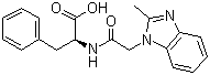 N-[(2-Methyl-1H-benzimidazol-1-yl)acetyl]-L-phenylalanine molecular structure (CAS 40332-25-0)