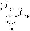 structure of CAS# 403646-47-9, 5-Bromo-2-(trifluoromethoxy)benzoic acid