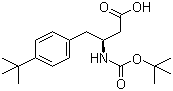 structure of CAS# 403661-85-8, Boc-(S)-3-Amino-4-(4-tert-butylphenyl)butyric Acid
