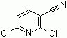 structure of CAS# 40381-90-6, 2,6-Dichloronicotinonitrile