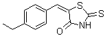 structure of CAS# 403811-55-2, 5-[(4-Ethylphenyl)methylene]-2-thioxo-4-thiazolidinone