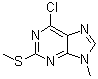 6-Chloro-9-methyl-2-(methylthio)-9H-purine molecular structure (CAS 40423-35-6)