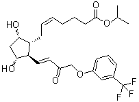 15-氧代曲伏前列素分子结构 (CAS 404830-45-1)