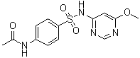 structure of CAS# 4049-01-8, N4-Acetylsulfamonomethoxine