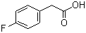 structure of CAS# 405-50-5, 4-Fluorophenylacetic acid