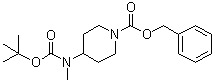 CAS # 405057-76-3, 4-[(tert-Butoxycarbonyl)(methyl)amino]piperidine-1-carboxylic acid benzyl ester