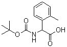 alpha-[[叔丁氧羰基]氨基]-2-甲基苯乙酸分子结构 (CAS 40512-48-9)