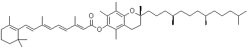 d-alpha-生育酚维甲酸酯分子结构 (CAS 40516-49-2)