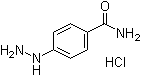 structure of CAS# 40566-97-0, (4-Carbamoylphenyl)hydrazine hydrochloride
