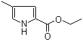 4-甲基吡咯-2-羧酸乙酯分子结构 (CAS 40611-85-6)