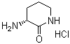 structure of CAS# 406216-02-2, (3R)-3-氨基-2-哌啶酮盐酸盐