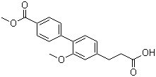 CAS 登录号：406233-39-4, 2-甲氧基-4'-(甲氧基羰基)-[1,1'-联苯]-4-丙酸