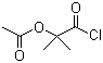 structure of CAS# 40635-66-3, 1-Chlorocarbonyl-1-methylethyl acetate