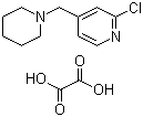 2-氯-4-(-1-哌啶基甲基)吡啶草酸盐分子结构 (CAS 406484-56-8)