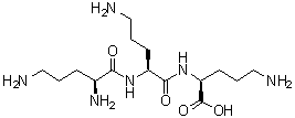 structure of CAS# 40681-82-1, L-鸟氨酰-L-鸟氨酰-L-鸟氨酸