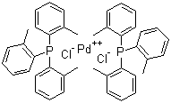 Bis(tri-o-tolylphosphine)palladium(II) dichloride molecular structure (CAS 40691-33-6)