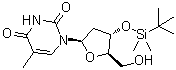 3'-O-(tert-Butyldimethylsilyl)thymidine molecular structure (CAS 40733-27-5)