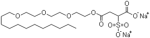 CAS 登录号：40754-59-4, 月桂醇聚氧乙烯醚磺基琥珀酸酯二钠