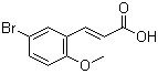 structure of CAS# 40803-53-0, 5-溴-2-甲氧基肉桂酸