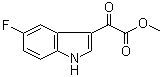 structure of CAS# 408356-39-8, 5-Fluoro-alpha-oxo-1H-indole-3-acetic acid methyl ester