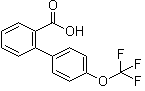 structure of CAS# 408366-18-7, 4'-(Trifluoromethoxy)-1,1'-biphenyl-2-carboxylic acid