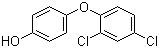 structure of CAS# 40843-73-0, 4-(2,4-Dichlorophenoxy)phenol