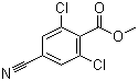 structure of CAS# 409127-32-8, Methyl 2,6-dichloro-4-cyanobenzoate