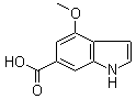 4-Methoxy-1H-indole-6-carboxylic acid molecular structure (CAS 40990-53-2)