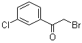 2-溴-3'-氯苯乙酮分子结构 (CAS 41011-01-2)