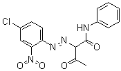 CAS # 4106-76-7, Pigment Yellow 6, 2-[(4-Chloro-2-nitrophenyl)azo]-3-oxo-N-phenylbutyramide, C.I. 11670, Dainichi Fast Yellow 3G, Fast Yellow 3J, Fastona Yellow 3G, Graphtol Yellow 2GL, Hansa Yellow 3G, Irgalite Fast Yellow PGG, Oralith Yellow 2G, Pigment Yellow 3G, Recolite Fast Yellow 3G, Sanyo Fast Yellow 3G, Syton Fast Yellow 3G