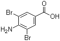 structure of CAS# 4123-72-2, 4-氨基-3,5-二溴苯甲酸