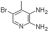 5-溴-2,3-二氨基-4-甲基吡啶分子结构 (CAS 41230-93-7)