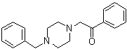 1-苯基-2-[4-(苯基甲基)-1-哌嗪基]乙酮分子结构 (CAS 41298-80-0)