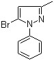 structure of CAS# 41327-15-5, 5-Bromo-3-methyl-1-phenylpyrazole
