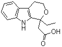 1-乙基-1,3,4,9-四氢吡喃并[3,4-b]吲哚-1-乙酸分子结构 (CAS 41339-67-7)