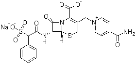 Cefsulodin sodium molecular structure (CAS 41444-66-0)