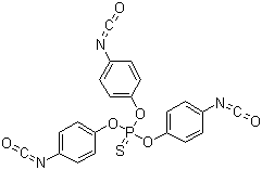 structure of CAS# 4151-51-3, 硫代磷酸三苯基异氰酸酯
