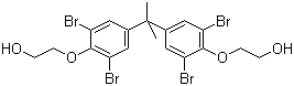 2,2-双[4-(2-羟基乙氧基)-3,5-二溴苯基]丙烷分子结构 (CAS 4162-45-2)