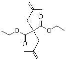 2,2-二(2-甲基烯丙基)丙二酸二乙酯分子结构 (CAS 4162-61-2)