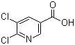 5,6-二氯烟酸分子结构 (CAS 41667-95-2)