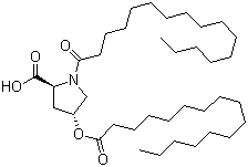 CAS # 41672-81-5, Dipalmitoyl hydroxyproline, trans-1-(1-Oxohexadecyl)-4-((1-oxohexadecyl)oxy)-L-proline